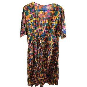 Baani's L.A. California Maxi Dress Cotton India Large Grunge Boho Vintage 80's